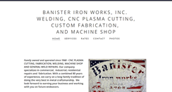 Desktop Screenshot of banisterironworks.net